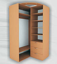 Шафа-купе кутовий приставний Стандарт 125х130 h-240, ТМ Фенікс, фото 5