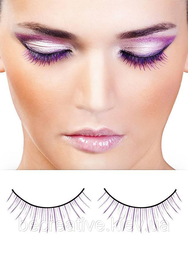 Фиолетовые накладные ресницы "Twist", фото 1