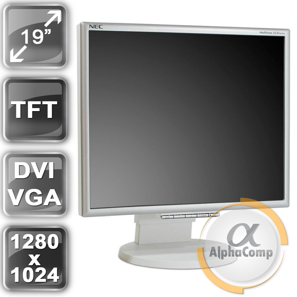 Монітор 19" Nec 195NX (TN/5:4/VGA/DVI/колонки) class А БУ