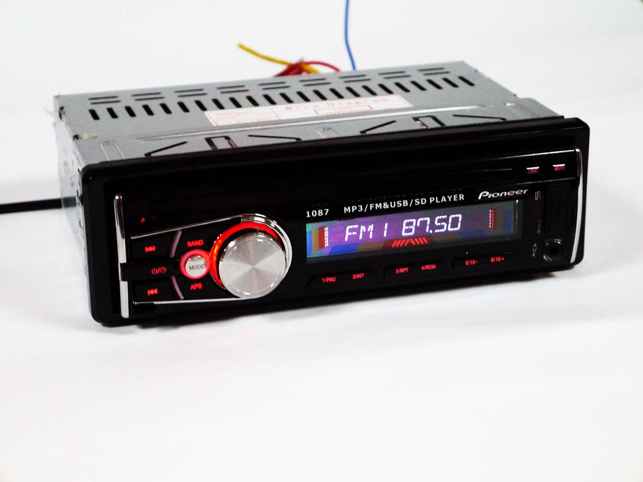 Автомагнітола 1087 ISO Знімна панель Usb+Sd+Fm+Aux+ пульт