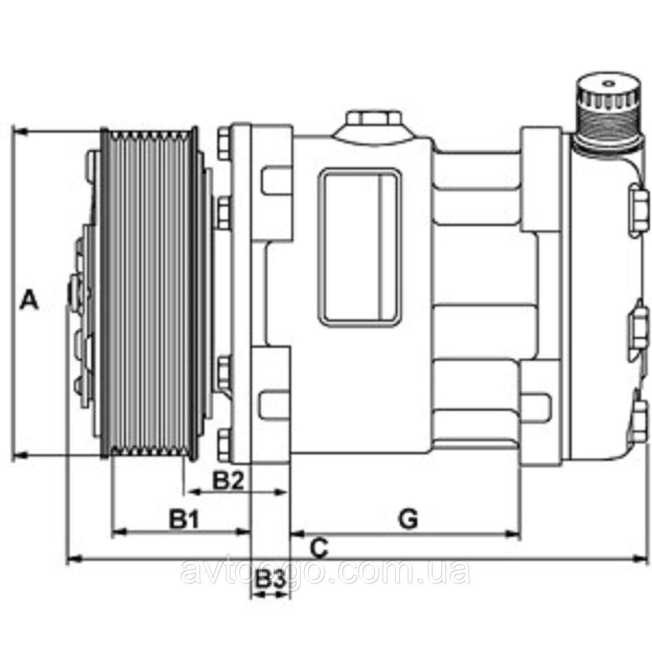 Компресор на CAT, SD7H15, модель 6009