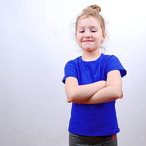 Синя футболка для дівчаток (Комфорт)