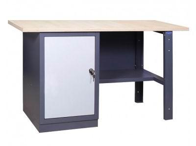 Верстак слюсарний однотумбовий 21Д 850(в)х1200(д)х620(гл). Довжина -1200 мм.Тумба - двері із замком