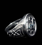 Перстень "Квітка папороті " з чорнінням ( без чорніння) срібло 925 проби, фото 4