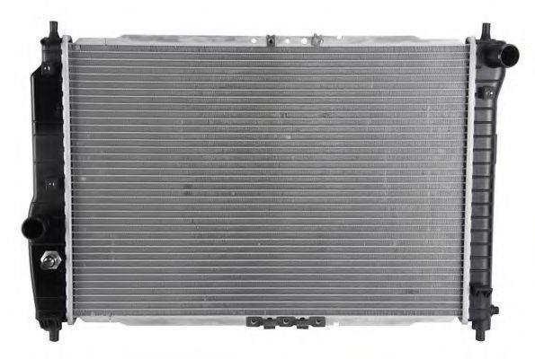 Радіатор охолодження Авео T200(02-)/Т250(06-) (L=600) МКПП (з конд)   TANGUN P12106E
