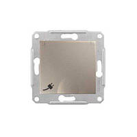 Розетка SDN3100168 одинарна з заземленням з кришкою і зах. шторками титан Sedna Schneider, 4322