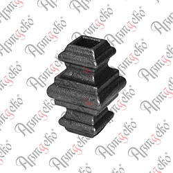 Е Насадка 65х38х14,5 отвір під кв. Арт. 41.024