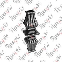 Насадка 135х40х16 отвір під кв. Арт. 41.316.01