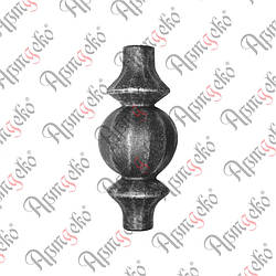 Серцевина кована 80х35х12 кругляк Арт. 41.403.01