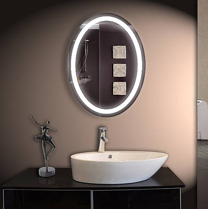 Дзеркало LED ver-3057 600х800мм, дзеркало з підсвіткою, фото 2