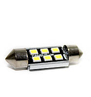 LED светодиодная авто лампа BTLE1285, C5W, SMD2835, CANBUS, обманка, 36 мм белый