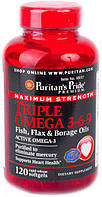 Рыбий жир Puritan's Pride Triple Omega 3-6-9 120 softgels
