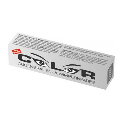 Фарба для брів та вій Color Eyelash&Eyebrow Tint Graphite графіт 15 мл, фото 1