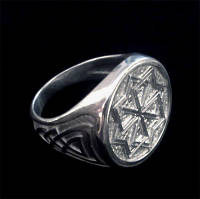 Перстень "Молвинец" с чернением (без чернения) серебро 925 проба