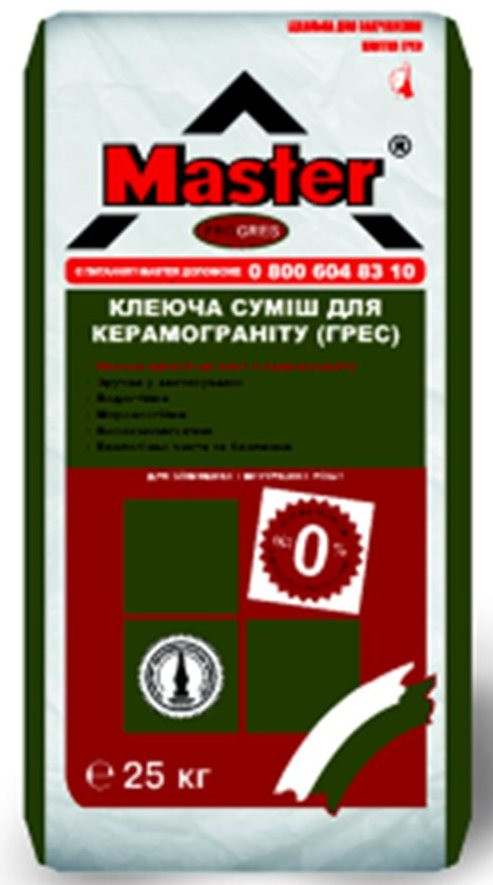 Клей для плитки Master ProGres (Майстер Прогрес) 25 кг