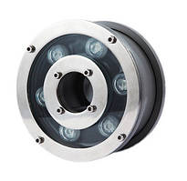 Світилтник підводний для фонтану  на форсунку професійний 6W RGB IP68  ECOLEND