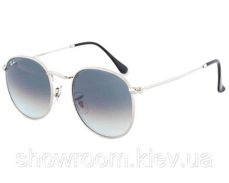 Сонцезахисні брендові чоловічі окуляри Ray Ban Round 3447 003/32 LUX, фото 1