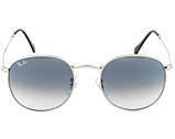 Сонцезахисні брендові чоловічі окуляри Ray Ban Round 3447 003/32 LUX, фото 2