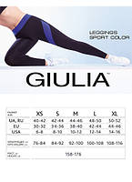 Легінси з кольоровими вставками Giulia Leggings Sport Color чорного кольору розміри S M L, фото 4
