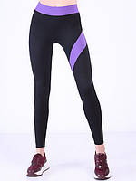 Легінси з кольоровими вставками Giulia Leggings Sport Color чорного кольору розміри S M L, фото 5