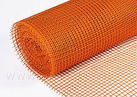 Сетка штукатурная щелочеустойчивая 5 х 5 мм (1 м х 50 м) (160 г/кв. м) оранж/красная. ЭКОНОМ Рулон