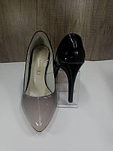 Жіночі класичні туфлі на високій шпильці NIVELLE 1494 пудра, фото 2