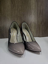 Жіночі класичні туфлі на високій шпильці NIVELLE 1494 пудра, фото 2