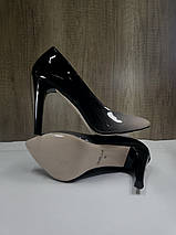 Жіночі класичні туфлі на високій шпильці NIVELLE 1494 пудра, фото 3