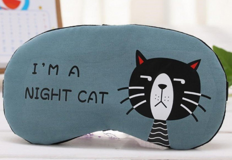 Маска для сну Night blue cat