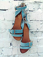 Женские босоножки сандалии качественные на низком ходу больших размеров 41 42