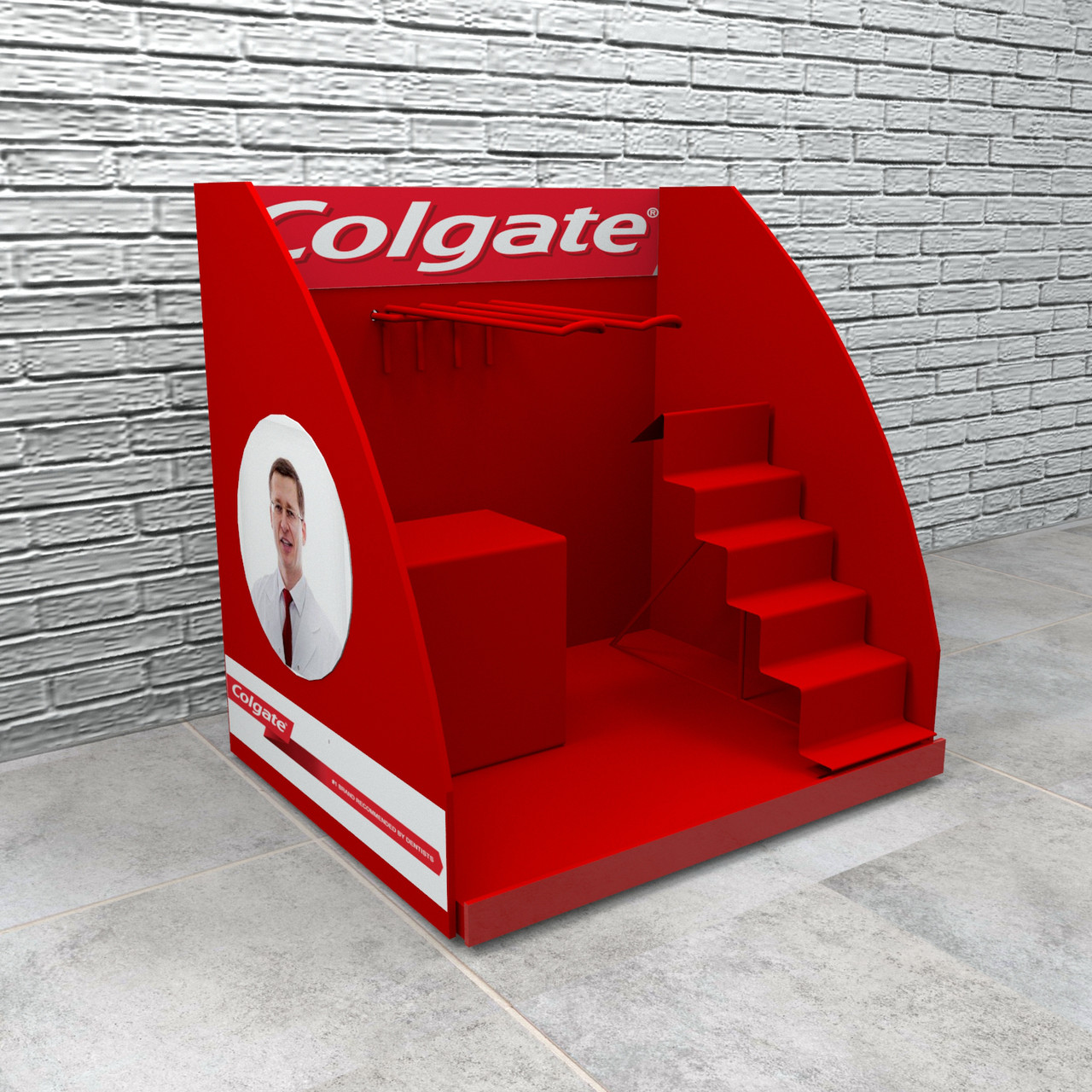 Настільні рекламні стійки Colgate 🛒 торгова підставка настільна