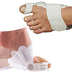 Ортопедичний вальгусний бандаж нічної для стопи, коректор великого пальця стопи 2 шт.