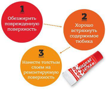 Житкая латка інструкція - рідка латка відгуки - ремонт надувних човнів ПВХ - для ремонту човна - latka24