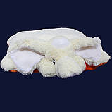 Дитяча подушка-іграшка Слонік 55 см біла, фото 3