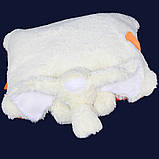 Дитяча подушка-іграшка Слонік 55 см біла, фото 8