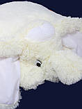 Дитяча подушка-іграшка Слонік 55 см біла, фото 9