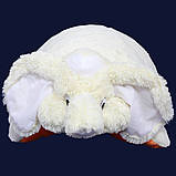 Дитяча подушка-іграшка Слонік 55 см біла, фото 6