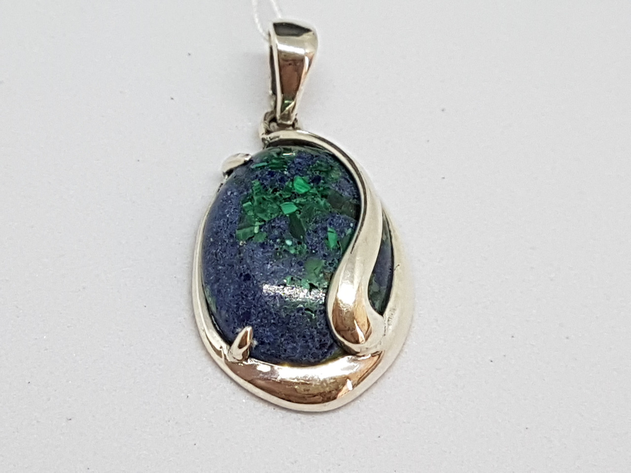 Срібна підвіска з азуритом (імітація). 3150064