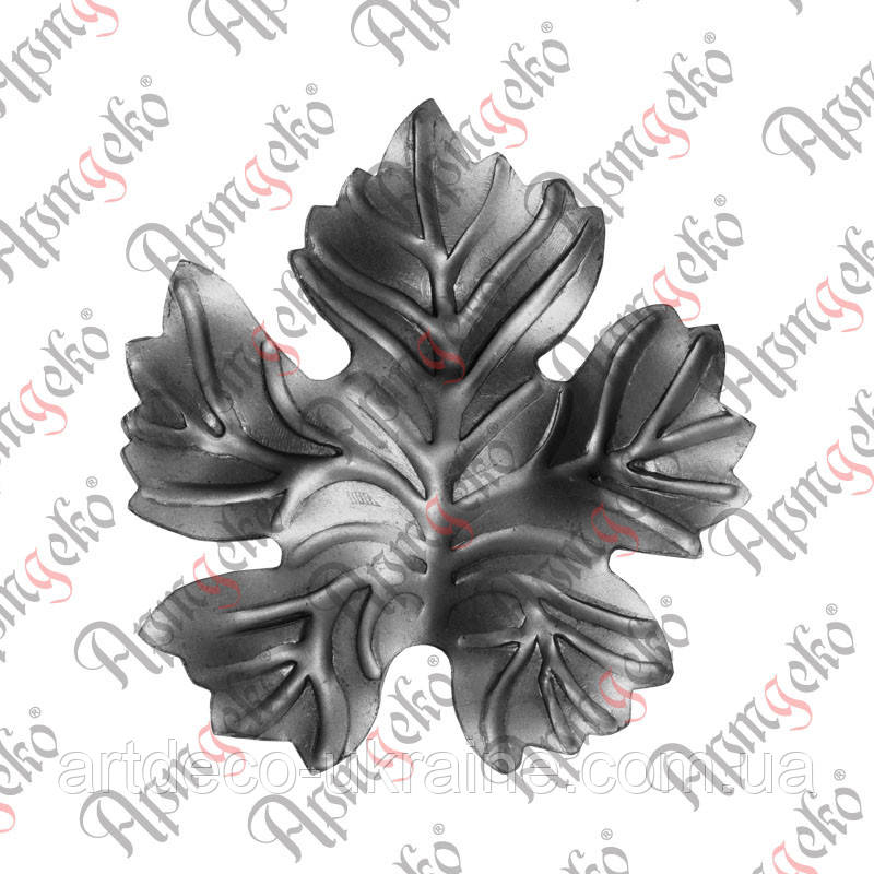 Кований листок 125х115х2 Арт. 50.157, фото 1