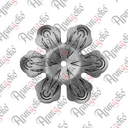 Квітка кована 95х2 отвір 6 Арт. 50.027