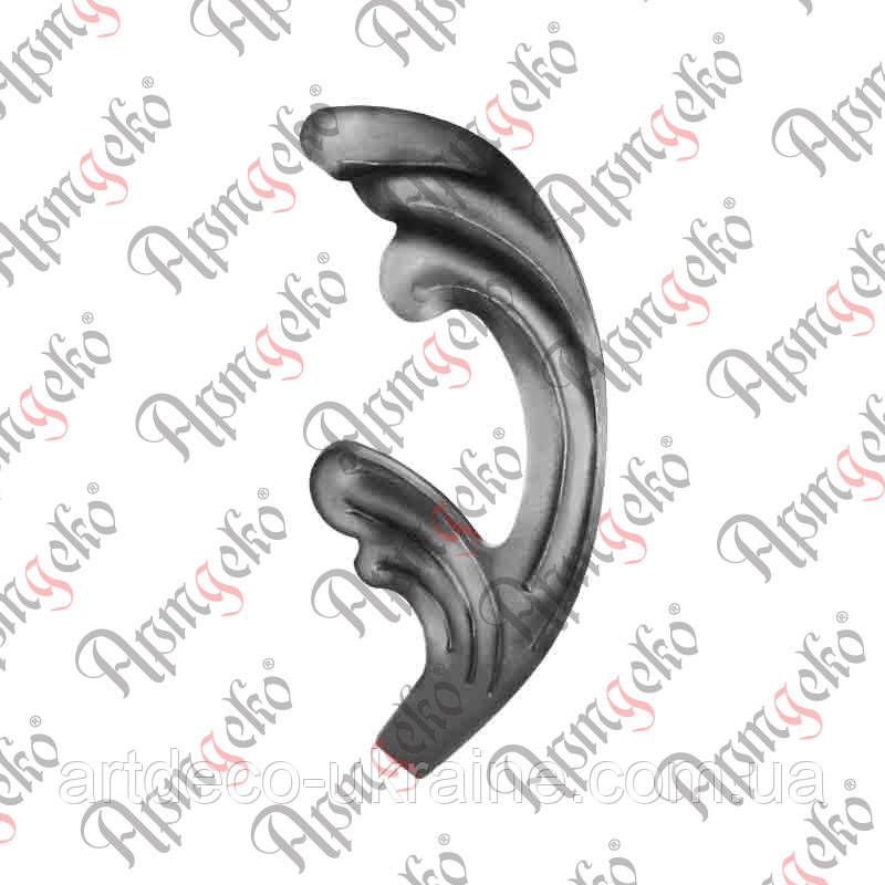 Кований лист 140х65х2,5 Арт. 51.112.01, фото 1