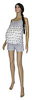 Комплект пижама для беременных и кормящих 03238 Topi Grey Owl, хлопок, р.р.42-50