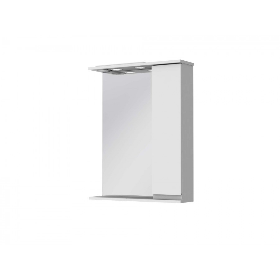 Дзеркало для ванної кімнати Моніка Нова МШНЗ2-65R-білий праве Ювента
