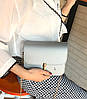 Елегантна матова сумка клатч на ланцюжку, фото 4
