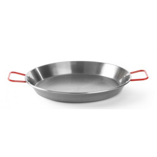 Сковорода Hendi Paella для паельї d34 см h4 см чорна сталь (622100)