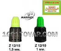 2 шт. форсунки Marolex Z12/15. 1.5 мм. (салатная) и Z12/10, 1 мм. (зелёная)