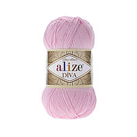 Пряжа для ручного вязания Alize DİVA (Ализе дива) 185 детский розовый