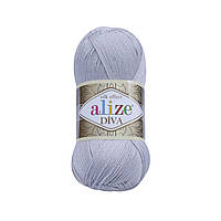 Пряжа для ручного вязания Alize DİVA (Ализе дива) 168 морская ракушка