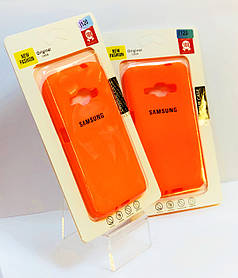 Силіконовий чохол на Samsung J120 оранжевого кольору