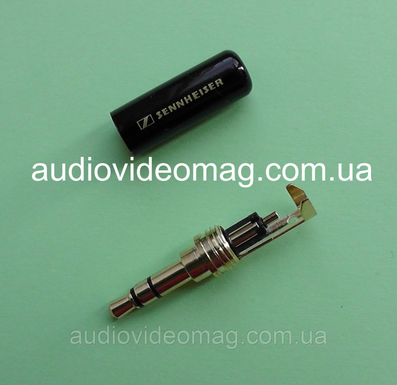 Штекер стерео 3.5 Sennheiser, корпус металлический, цвет черный - фото 2 - id-p215353950